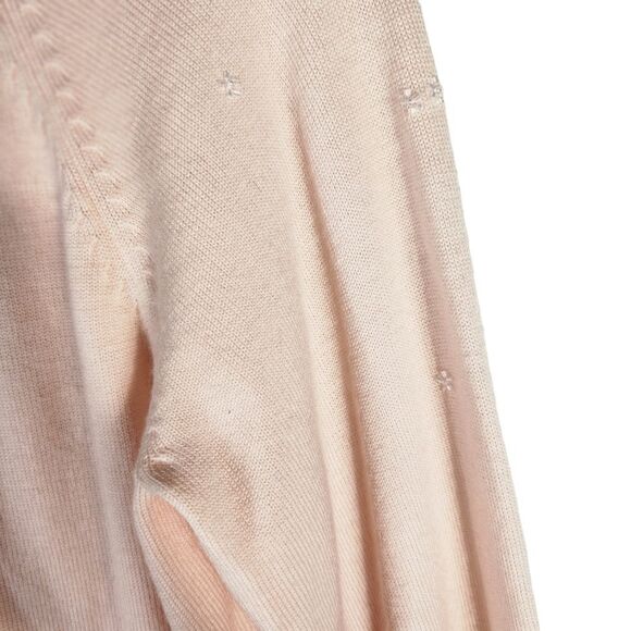 le moda Light pink merion wool Vintage cardigan - Picture 7 of 8